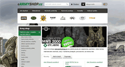 Desktop Screenshot of earmyshop.cz